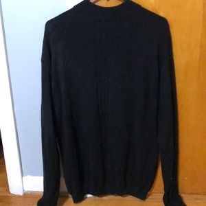 Men’s black silk/cashmere sweater